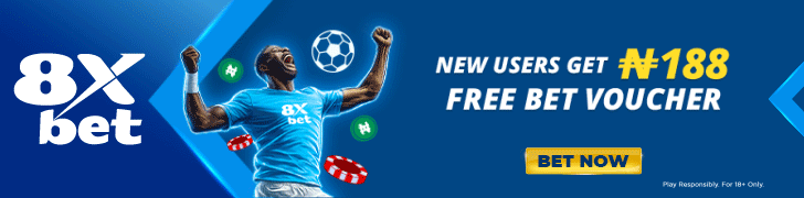 8xbet – New users get ₦188 free bet voucher